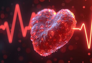 Red Heart Art Picture