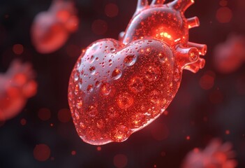 Close up of Broken Heart Art