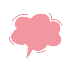Vector illustration of speech bubble icons for communication and chat