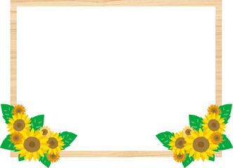 ひまわりのフォトフレーム