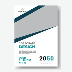 Poster flyer pamphlet brochure cover design layout space for photo background, vector illustration template in A4 size	
