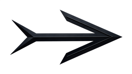 black and white arrow icon 