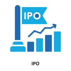 IPO  Vector Icon which can easily modify or edit