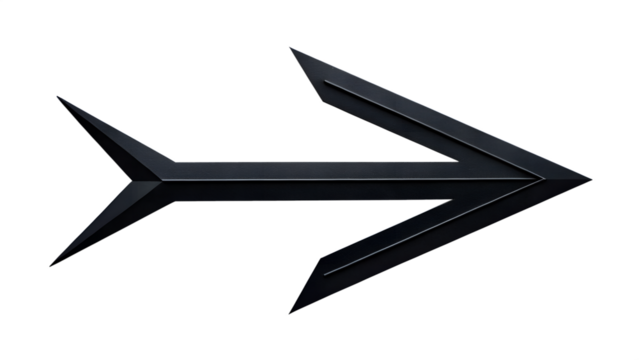 black and white arrow icon 