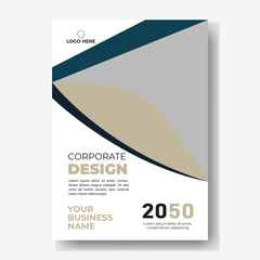 Poster flyer pamphlet brochure cover design layout space for photo background, vector illustration template in A4 size	
