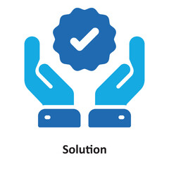 Solution Vector Icon which can easily modify or edit