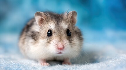 Close-up of a cute hamster.