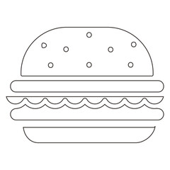 Burger icon line