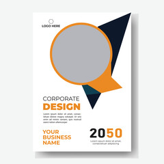 Poster flyer pamphlet brochure cover design layout space for photo background, vector illustration template in A4 size	
