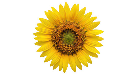 Fototapeta premium Vibrant Sunflower On Black Background