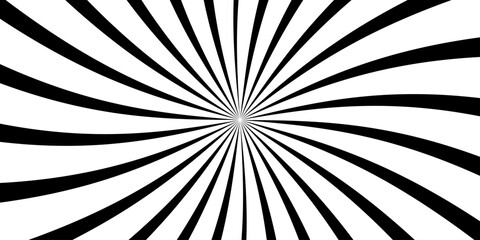 groovy 70s background with twisted sunburst. vector illustration Colourful grunge retro burst  illusion of depth and movement, resembling a stylized sunburst or hypnotic spiral