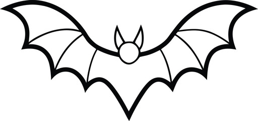 A tribal vector design illustrating a black bat and spider web, ideal for a Halloween animal tattoo or nature icon