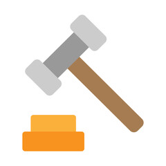 Legal Vector Flat Icon Design