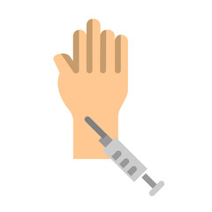 Fototapeta premium Phlebotomy Vector Flat Icon Design