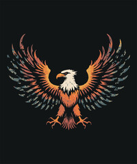 eagle with flag