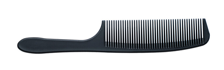 hairdressing comb close-up on white background