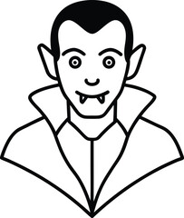 Funny vector cartoon of a man with a book, smiling with a cute cat mascot on his head