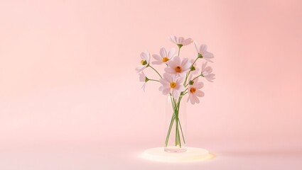 pink flower in vase