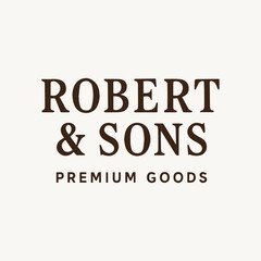Robert and Sons Branding Logo for Your Business Needs Perfect