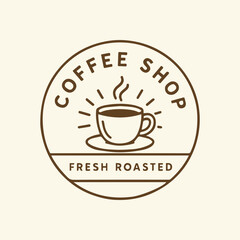 Fresh Roasted Coffee Shop Logo Design Offers the Perfect First Sip