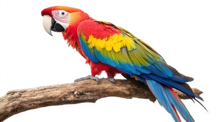 Fototapeta premium Colorful parrot on branch (1)