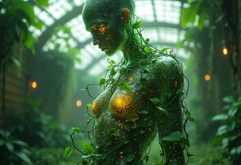 Close up of Natural Human Body Art