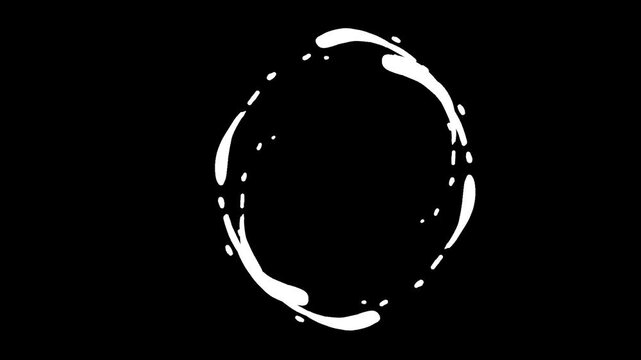 手書きのエフェクトアニメーション(アルファマットつき)