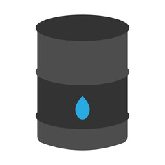 Oil Barrel Vector Flat Icon Design