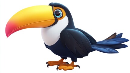 Fototapeta premium Cute toucan illustration