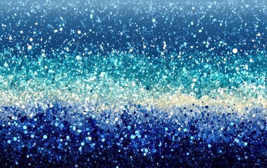 Obraz premium Glittery gradient of blues and whites