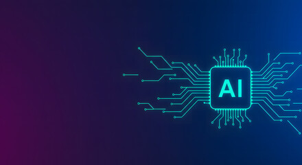 AI Technology Background Design: Futuristic Digital Intelligence