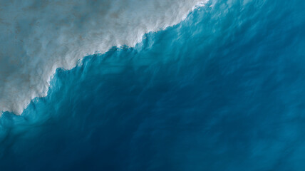 Top view of water with ripples subtle gradient blue abstract texture calm peaceful background