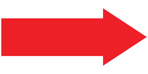 Long arrows icon set. Vector set of trendy long arrows left and right in flat style EPS10