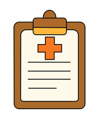 Clipboard with Medical Document