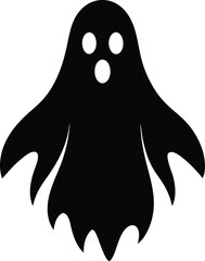 Spooky Ghost Illustration  A Classic Halloween Design