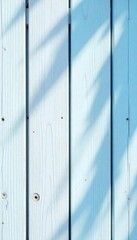 Light Blue Wooden Planks Background Texture with Shadow Overlay Vertical