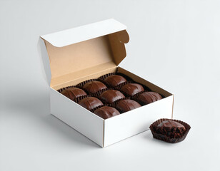 Delicious Brownie Bites Mockup Packaging Design Inspiration