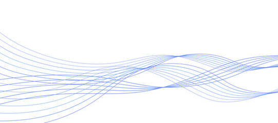 青色のウェーブの背景イラスト