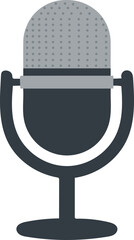 Vintage Microphone Vector Illustration