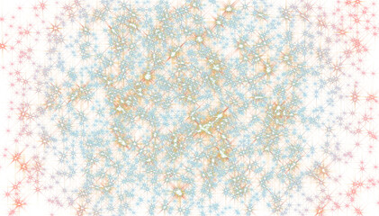 Abstract glowing particles stardust tunnel sparkling light on black background.	
