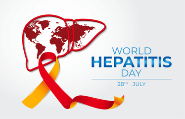 World Hepatitis Day Poster Design | Liver Health Awareness Banner | 28 July Medical Campaign Template