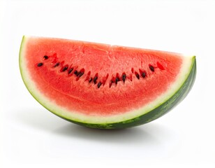 An irresistible collection of whole and cut watermelons, versatile for food photography, picnic scenes, or highlighting a vibrant, healthy lifestyle. Water melon in white background