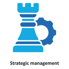 Strategic management Vector Icon which can easily modify or edit