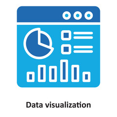 Data visualization Vector Icon which can easily modify or edit