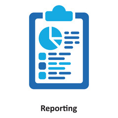 Reporting Vector Icon which can easily modify or edit