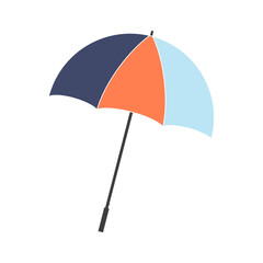 Colorful Umbrella Illustration, Isolated on White Background
