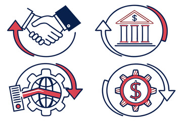 set of icons