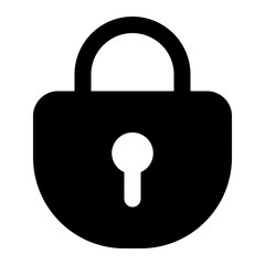 lock icon for illustration