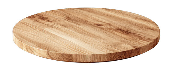 Circular wooden tabletop