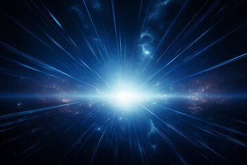Obraz premium Blue light Flash light Flash light Big light